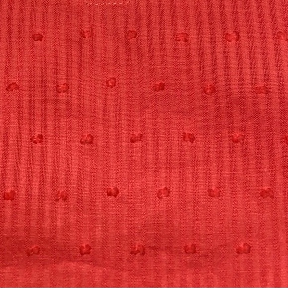 J.CREW FACTORY ruffle tank lined textured key hole button in back NEW size 10 - Picture 7 of 11